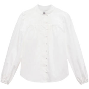 Mint Velvet White Blouson Cotton Shirt